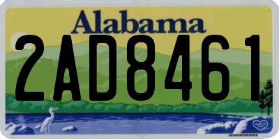 AL license plate 2AD8461