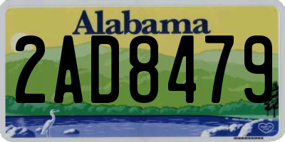 AL license plate 2AD8479