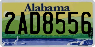 AL license plate 2AD8556