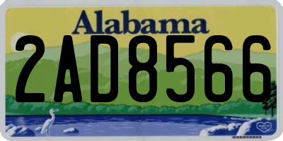 AL license plate 2AD8566