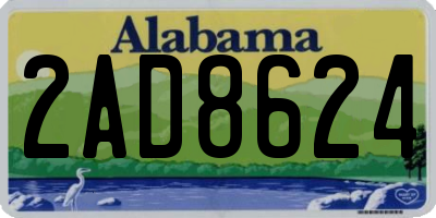 AL license plate 2AD8624