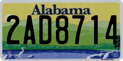 AL license plate 2AD8714