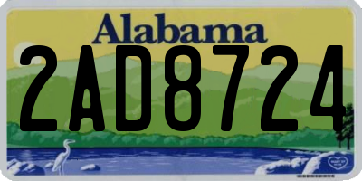 AL license plate 2AD8724