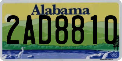 AL license plate 2AD8810