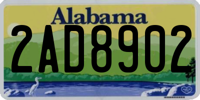 AL license plate 2AD8902