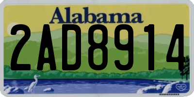 AL license plate 2AD8914