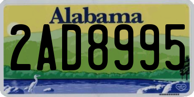 AL license plate 2AD8995