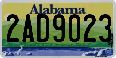AL license plate 2AD9023