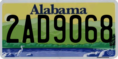 AL license plate 2AD9068