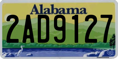 AL license plate 2AD9127
