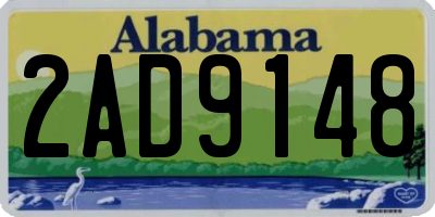 AL license plate 2AD9148