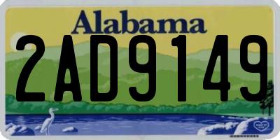 AL license plate 2AD9149