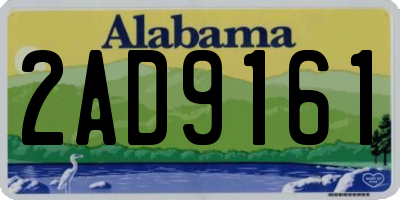 AL license plate 2AD9161