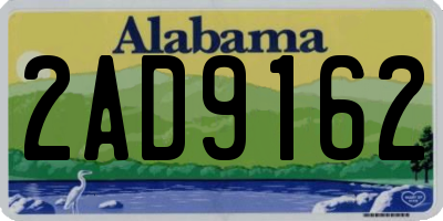 AL license plate 2AD9162