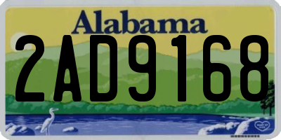 AL license plate 2AD9168