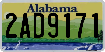 AL license plate 2AD9171