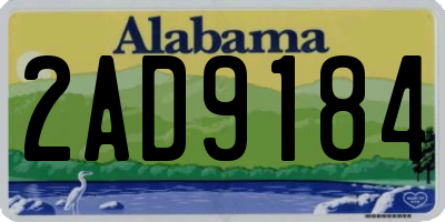 AL license plate 2AD9184