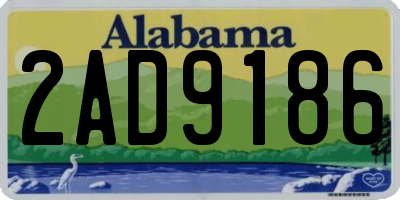 AL license plate 2AD9186
