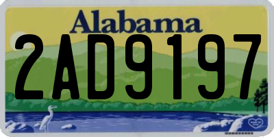 AL license plate 2AD9197