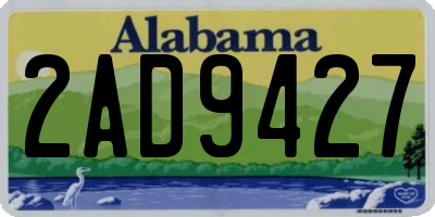 AL license plate 2AD9427
