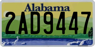 AL license plate 2AD9447