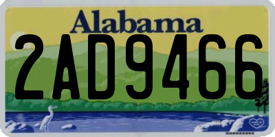 AL license plate 2AD9466