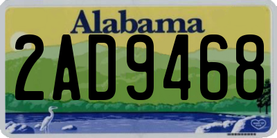 AL license plate 2AD9468