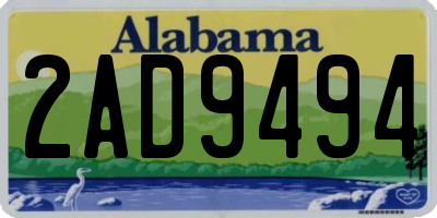 AL license plate 2AD9494