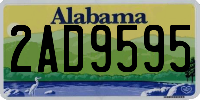 AL license plate 2AD9595