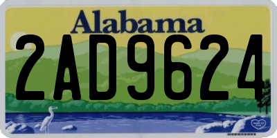 AL license plate 2AD9624