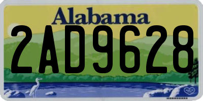 AL license plate 2AD9628