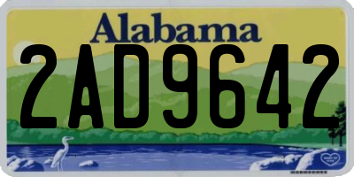 AL license plate 2AD9642
