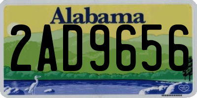 AL license plate 2AD9656
