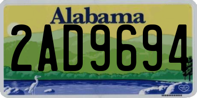 AL license plate 2AD9694