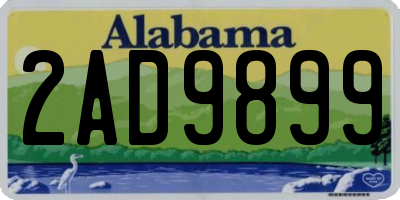 AL license plate 2AD9899