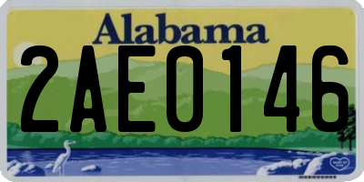 AL license plate 2AE0146