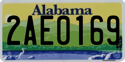 AL license plate 2AE0169