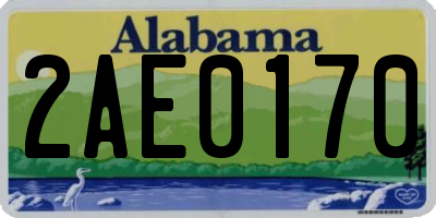 AL license plate 2AE0170