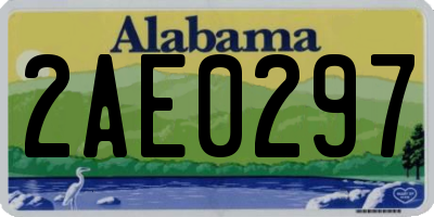 AL license plate 2AE0297