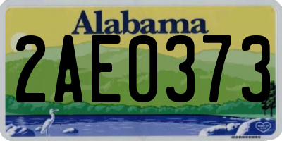 AL license plate 2AE0373