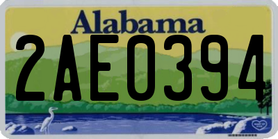 AL license plate 2AE0394