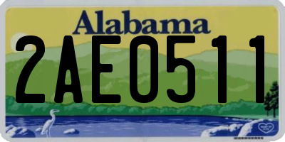 AL license plate 2AE0511