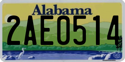 AL license plate 2AE0514