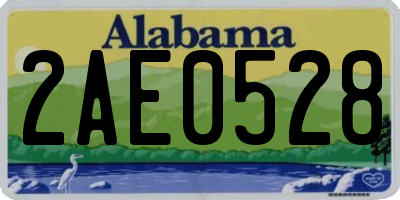 AL license plate 2AE0528