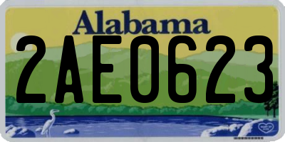AL license plate 2AE0623