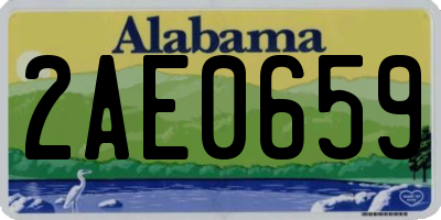 AL license plate 2AE0659
