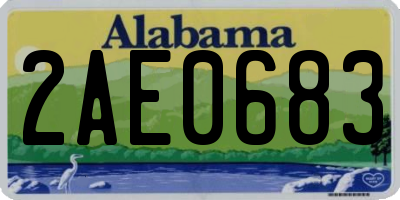AL license plate 2AE0683