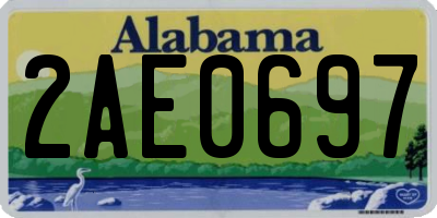 AL license plate 2AE0697