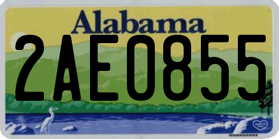 AL license plate 2AE0855