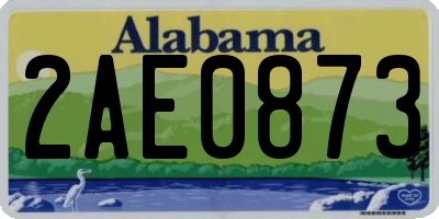 AL license plate 2AE0873